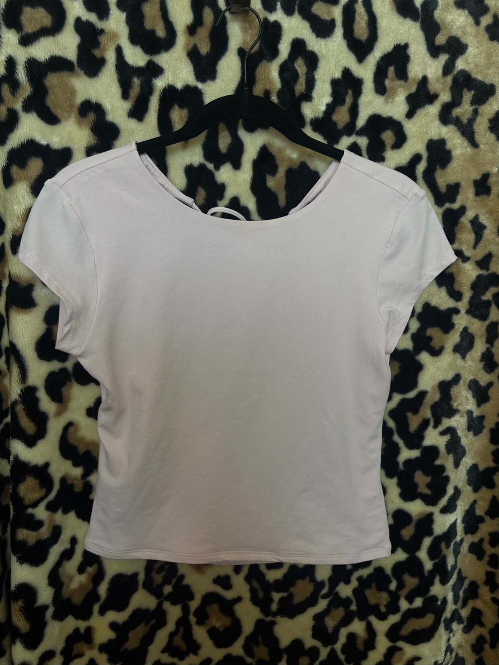 Garage Light Pink Short Sleeve Crop Tee